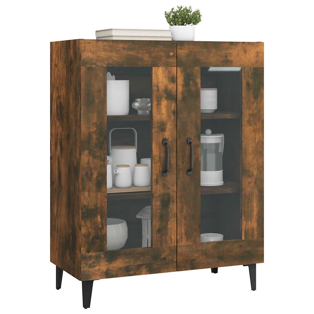 Buffet chêne fumé 69,5x34x90 cm bois d'ingénierie - XIOS