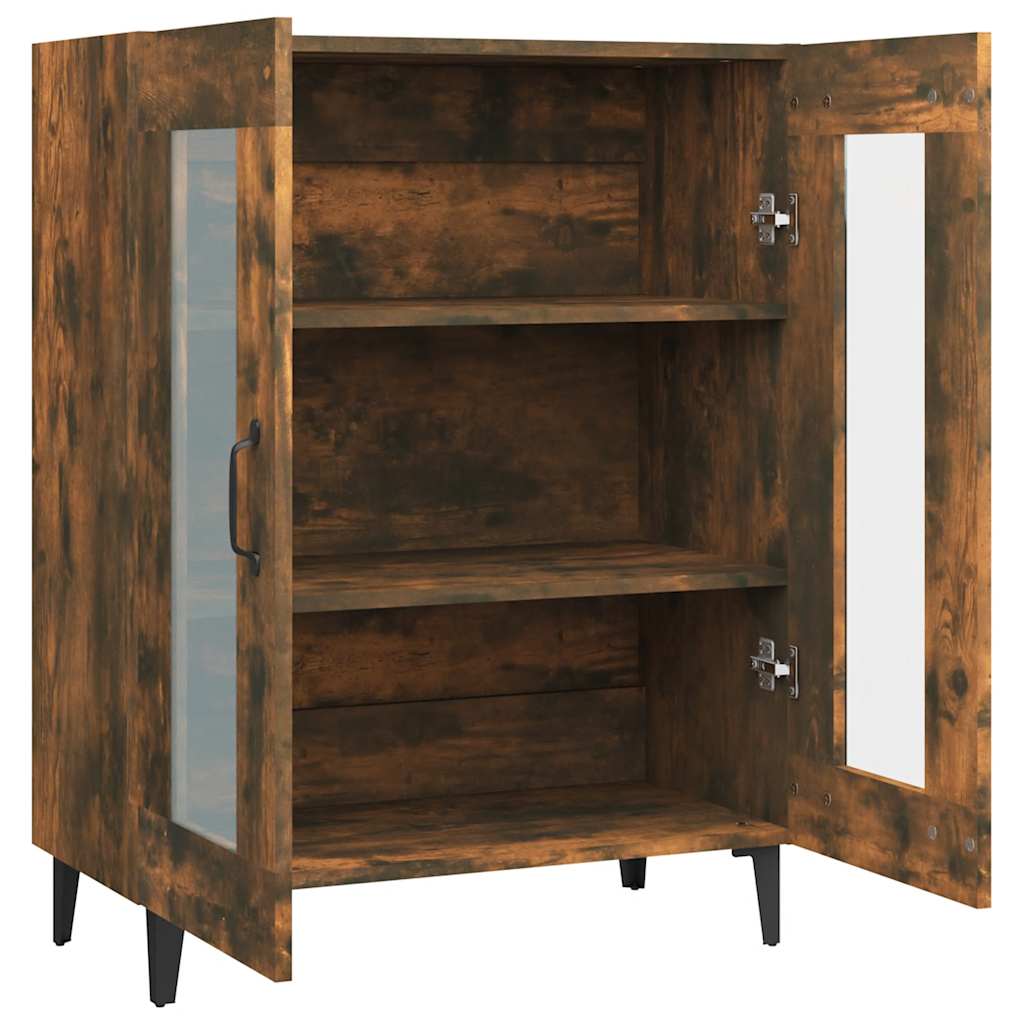 Buffet chêne fumé 69,5x34x90 cm bois d'ingénierie - XIOS