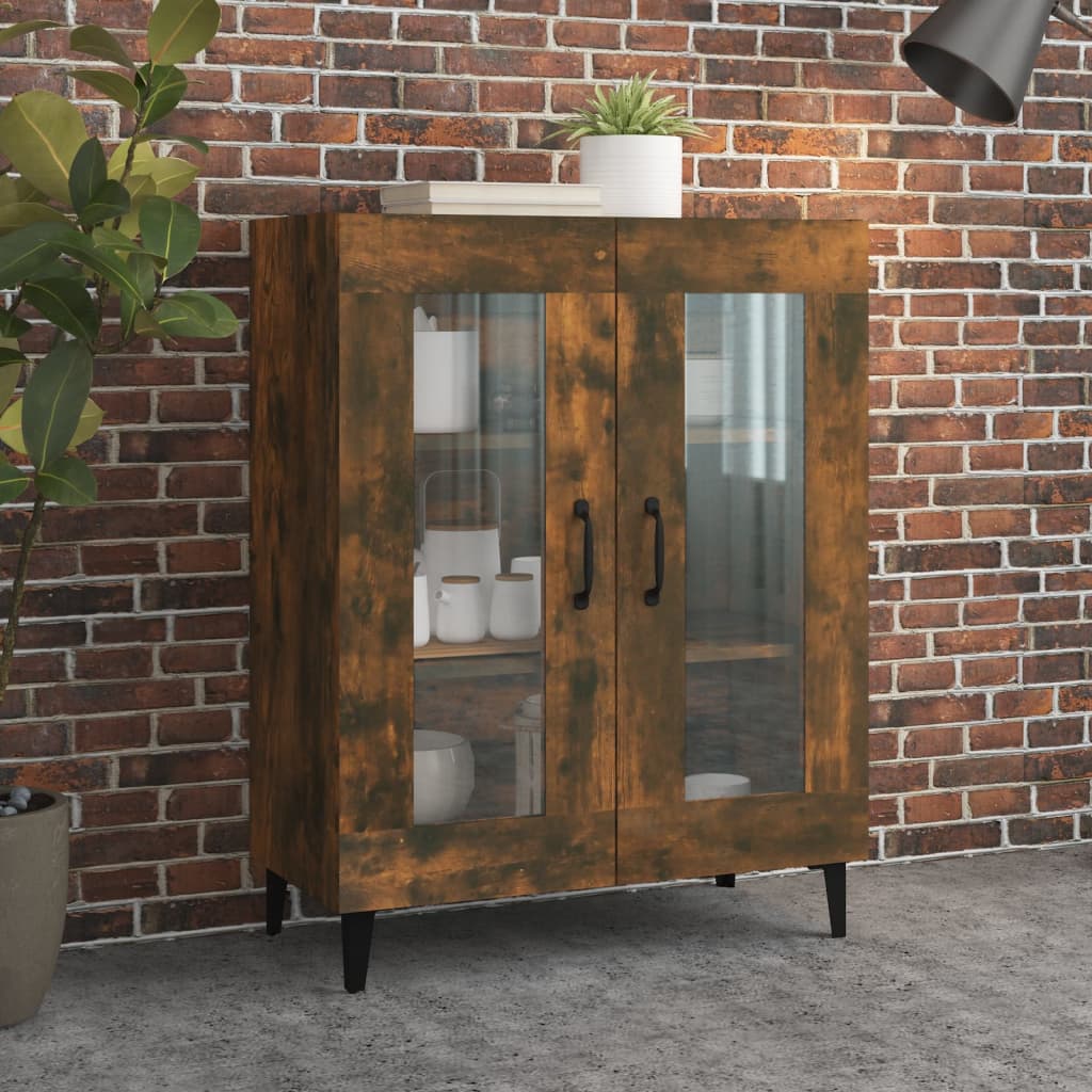 Buffet chêne fumé 69,5x34x90 cm bois d'ingénierie - XIOS