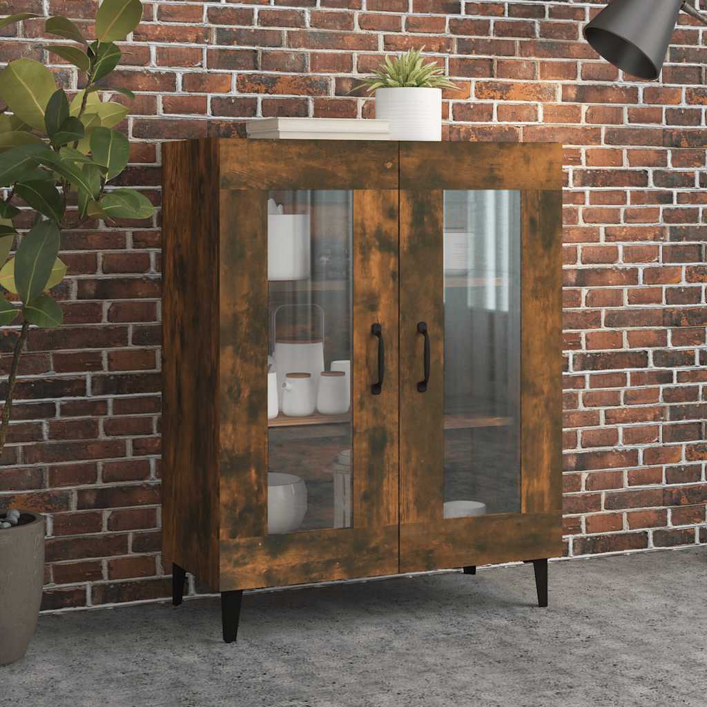 Buffet chêne fumé 69,5x34x90 cm bois d'ingénierie - XIOS