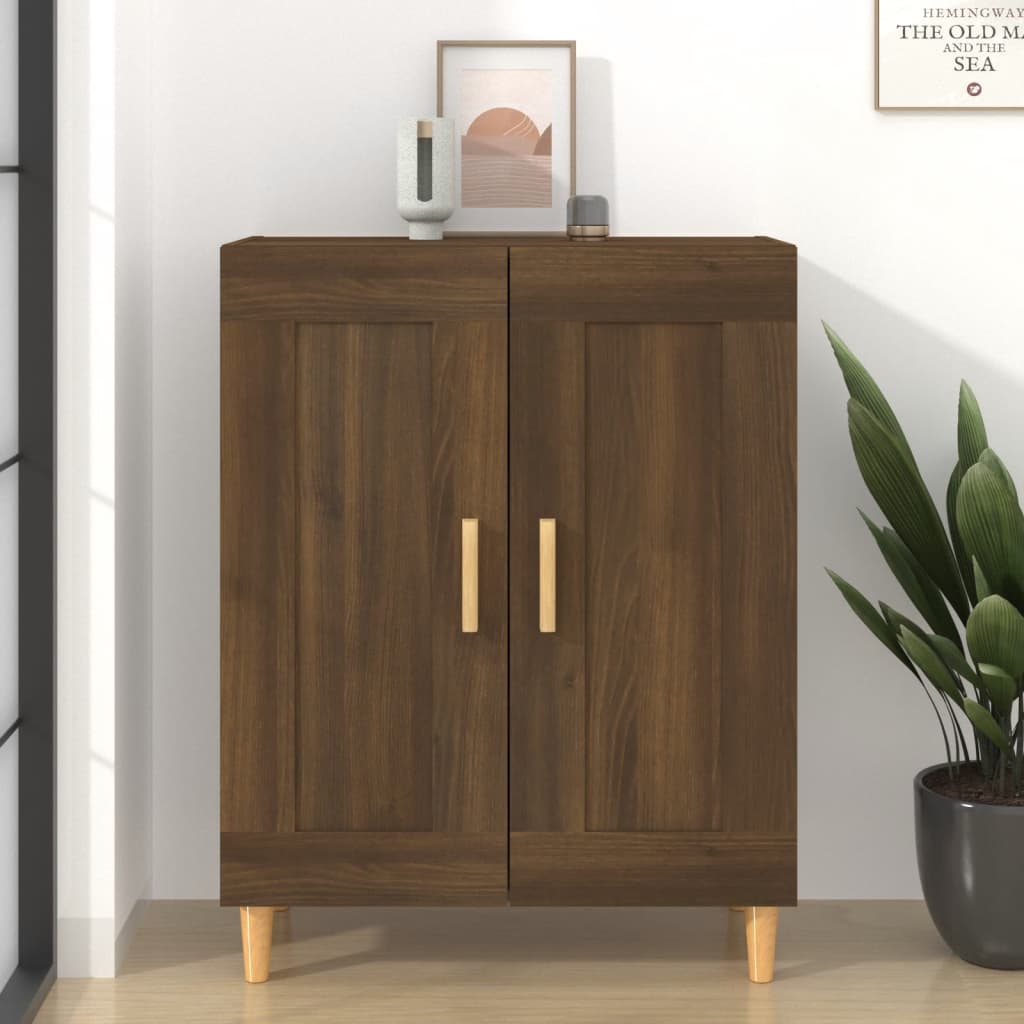 Buffet Chêne marron 69,5x34x90 cm Bois d'ingénierie - XIOS