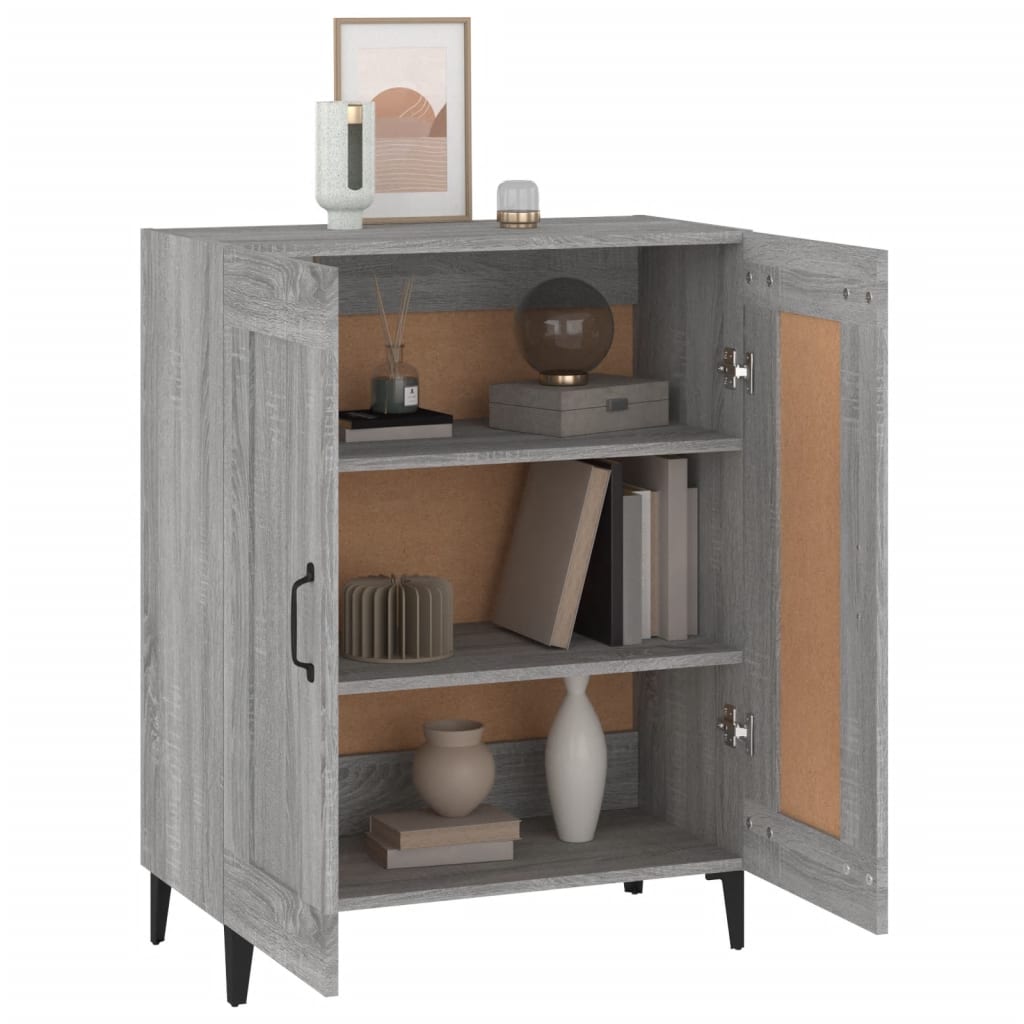 Buffet sonoma gris 69,5x34x90 cm bois d'ingénierie - XIOS