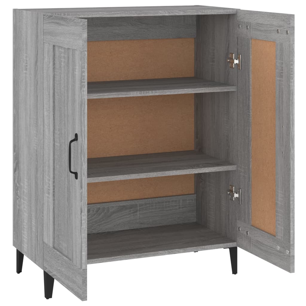 Buffet sonoma gris 69,5x34x90 cm bois d'ingénierie - XIOS
