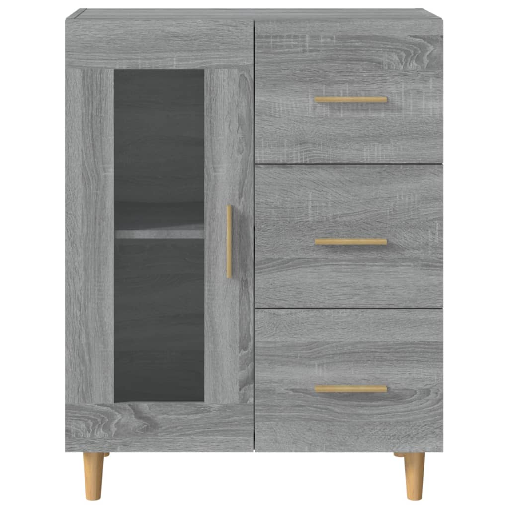 Buffet sonoma gris 69,5x34x90 cm bois d'ingénierie - XIOS