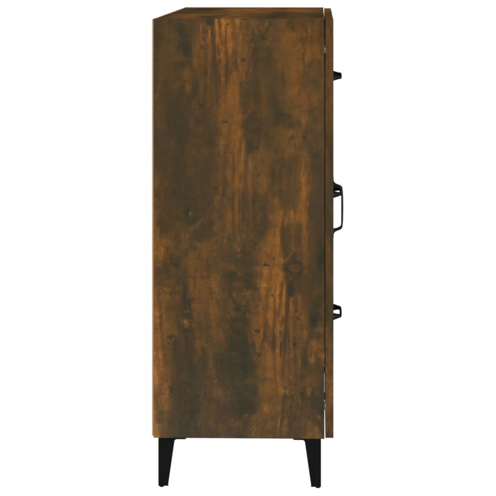 Buffet chêne fumé 69,5x34x90 cm bois d'ingénierie - XIOS