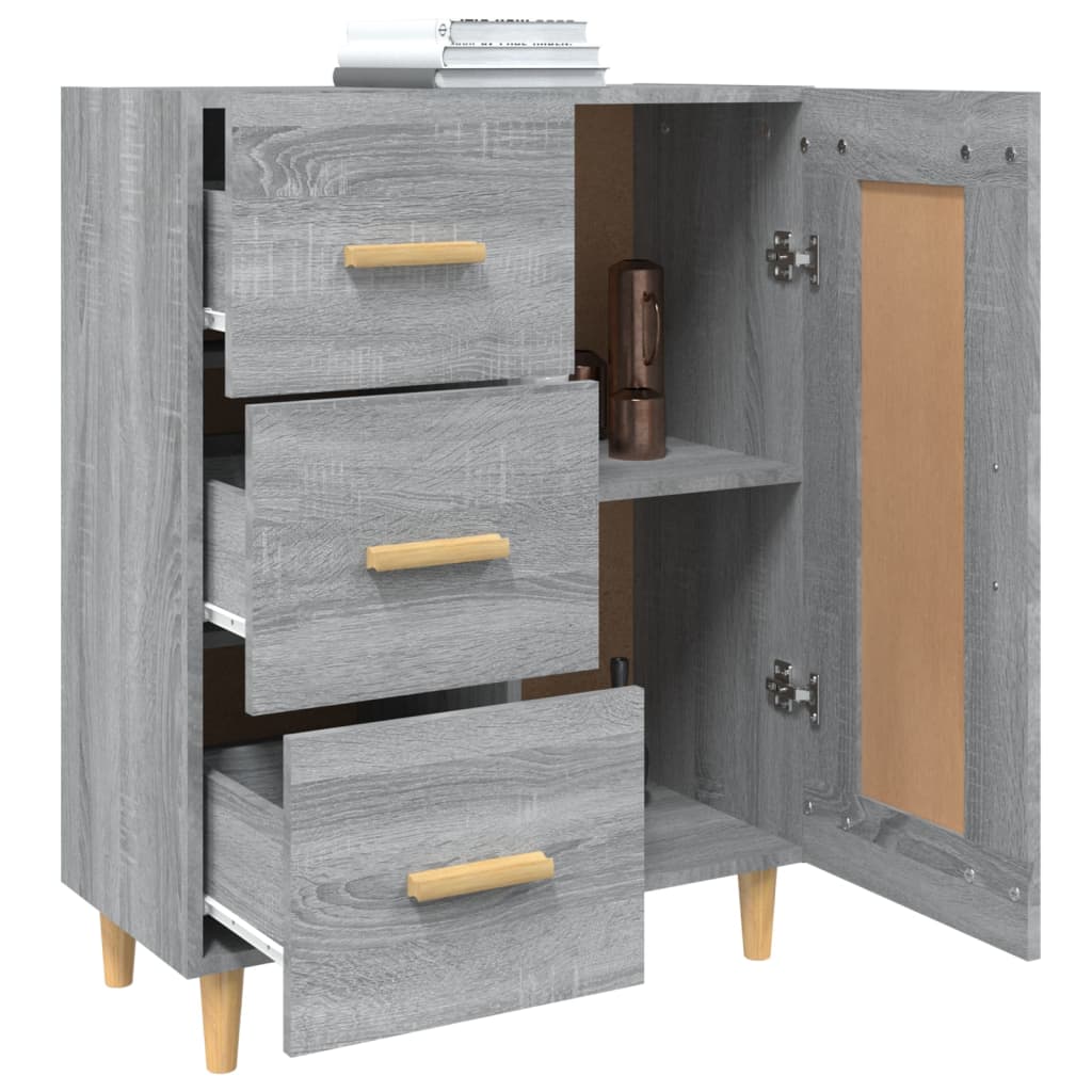Buffet Sonoma gris 69,5x34x90 cm Bois d'ingénierie - XIOS