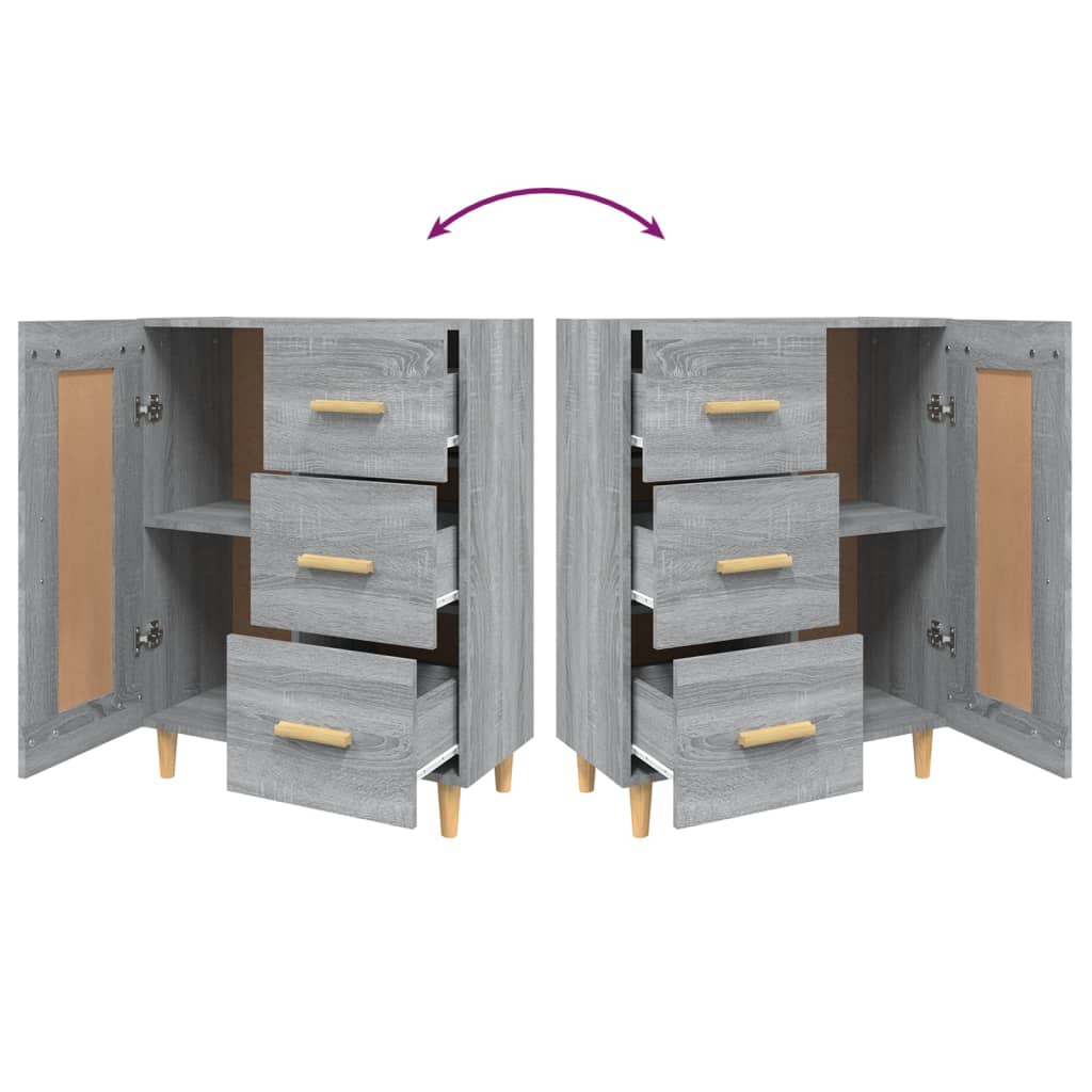 Buffet Sonoma gris 69,5x34x90 cm Bois d'ingénierie - XIOS