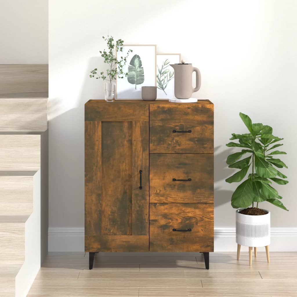 Buffet Chêne fumé 69,5x34x90 cm Bois d'ingénierie - XIOS