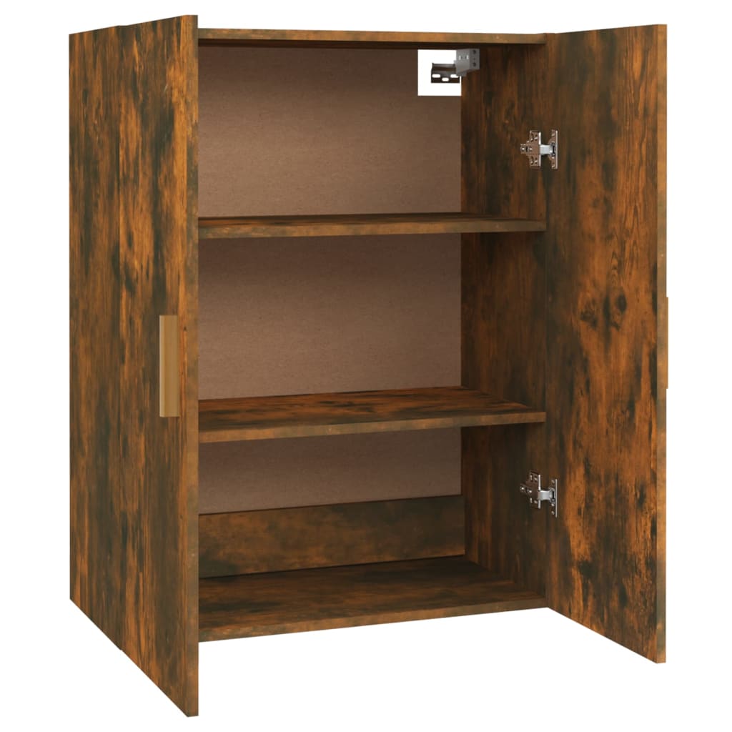 Armoire murale suspendue Chêne fumé 69,5x34x90 cm - XIOS