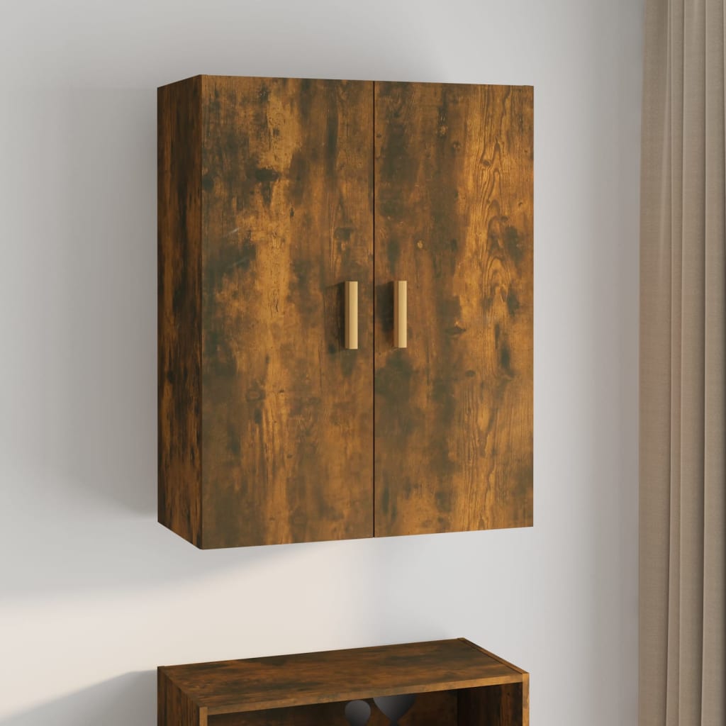 Armoire murale suspendue Chêne fumé 69,5x34x90 cm - XIOS