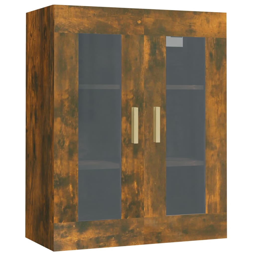 Armoire murale suspendue Chêne fumé 69,5x34x90 cm - XIOS