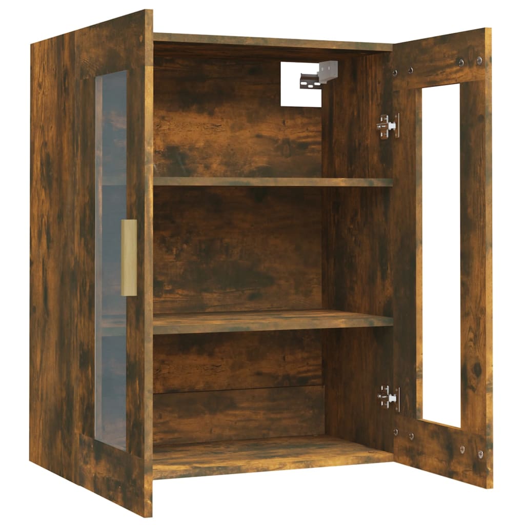 Armoire murale suspendue Chêne fumé 69,5x34x90 cm - XIOS
