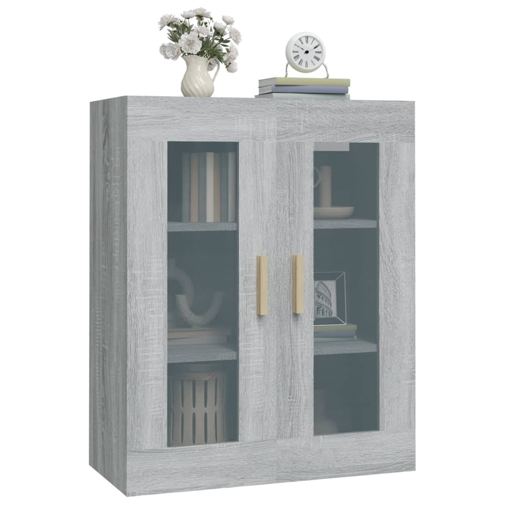 Armoire murale suspendue Sonoma gris 69,5x34x90 cm - XIOS