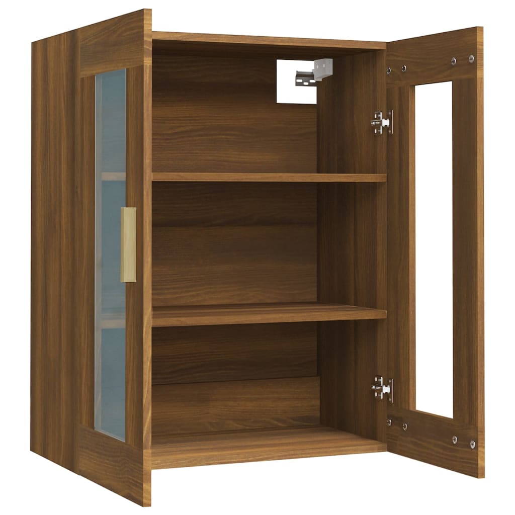 Armoire murale suspendue Chêne marron 69,5x34x90 cm - XIOS