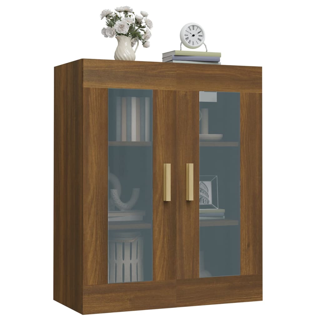 Armoire murale suspendue Chêne marron 69,5x34x90 cm - XIOS