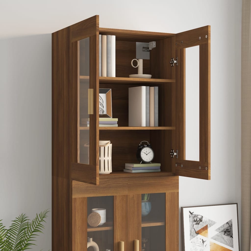Armoire murale suspendue Chêne marron 69,5x34x90 cm - XIOS