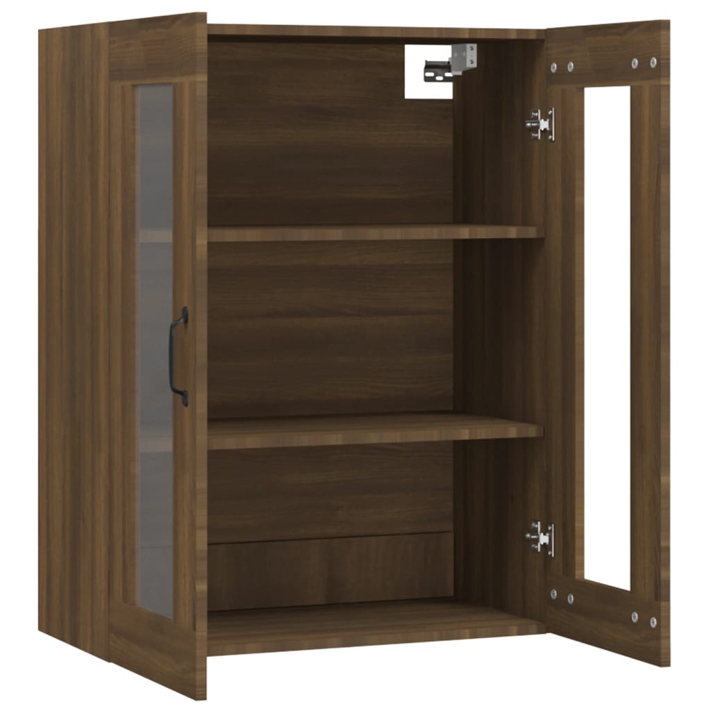 Armoire murale suspendue Chêne marron 69,5x34x90 cm - XIOS