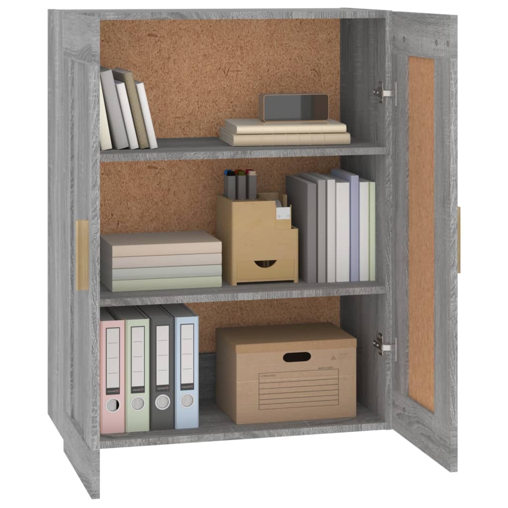 Armoire murale sonoma gris 69,5x32,5x90 cm bois d'ingénierie - XIOS