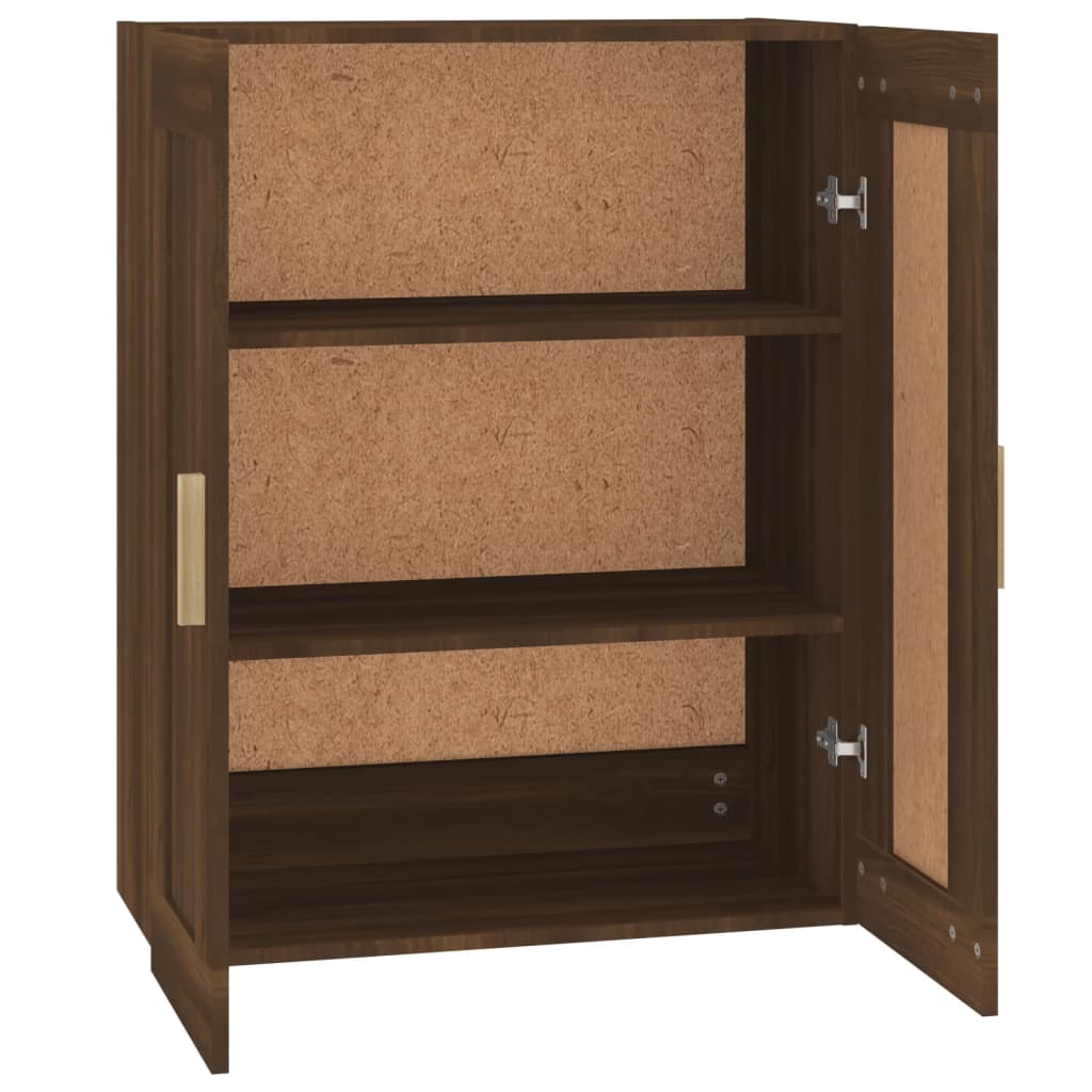 Armoire murale chêne marron 69,5x32,5x90 cm bois ingénierie - XIOS