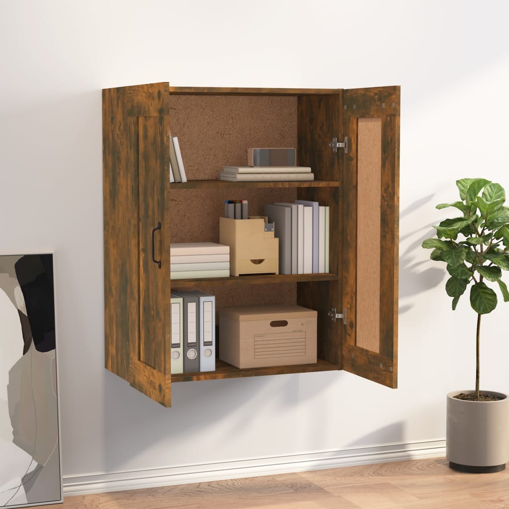 Armoire murale suspendue Chêne fumé 69,5x32,5x90 cm - XIOS