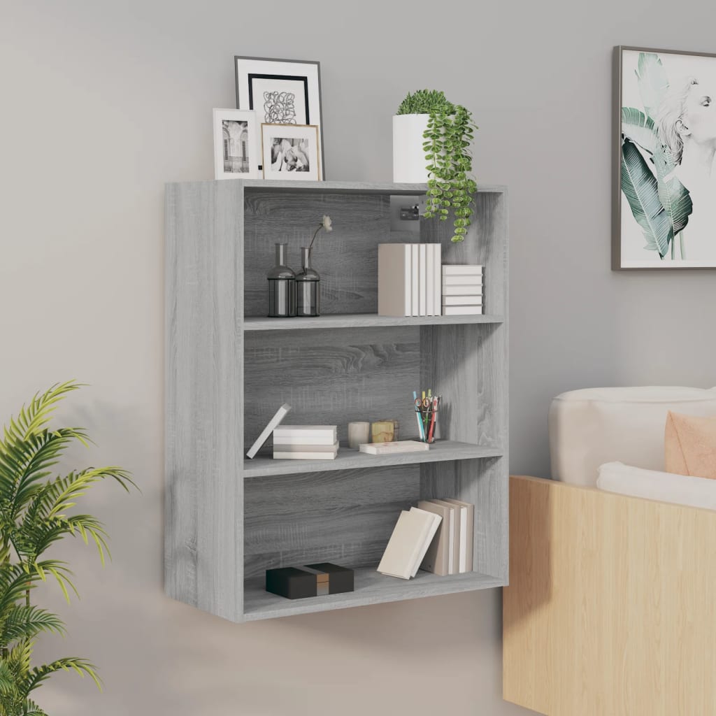 Armoire murale suspendue Sonoma gris 69,5x32,5x90 cm - XIOS