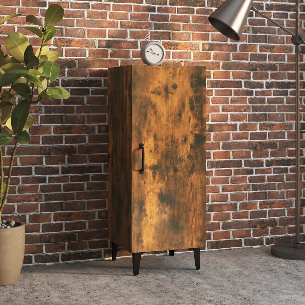 Buffet Chêne fumé 34,5x34x90 cm Bois d'ingénierie - XIOS