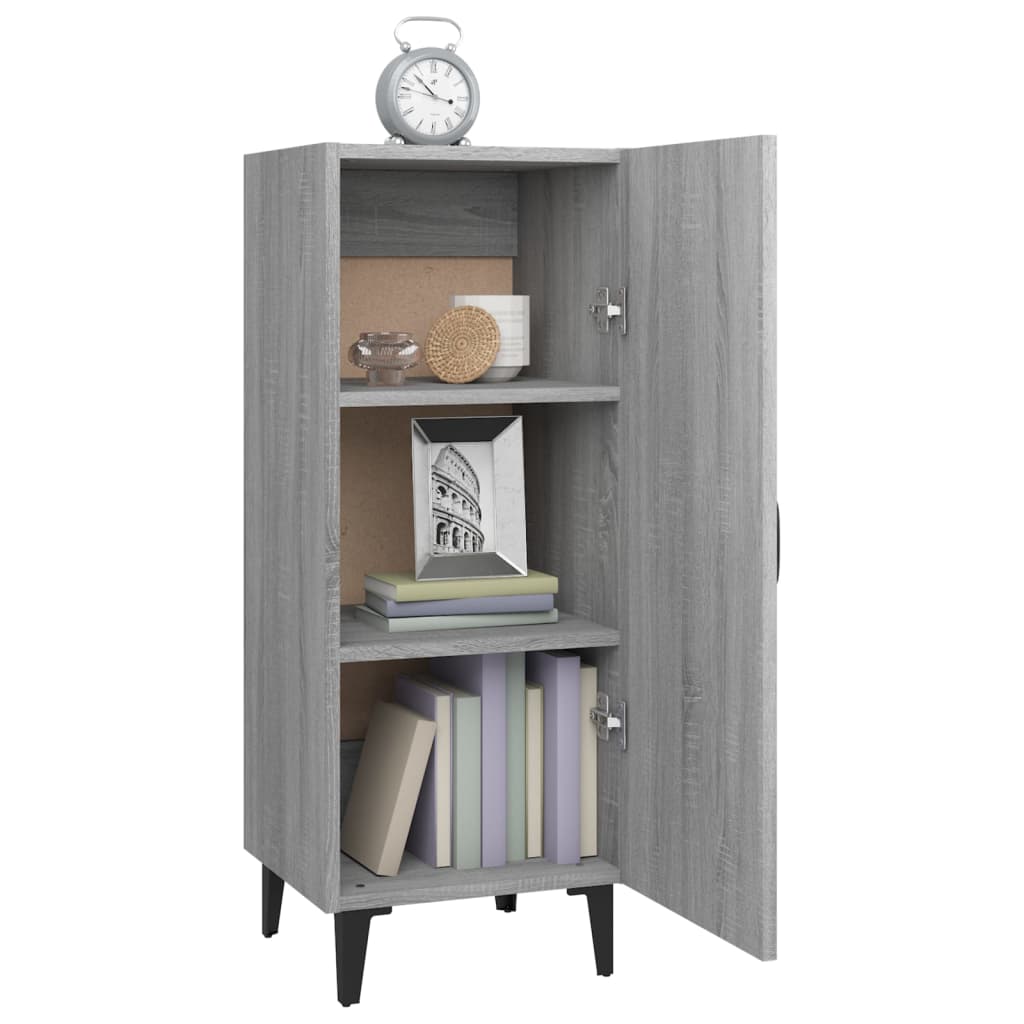 Buffet Sonoma gris 34,5x34x90 cm Bois d'ingénierie - XIOS