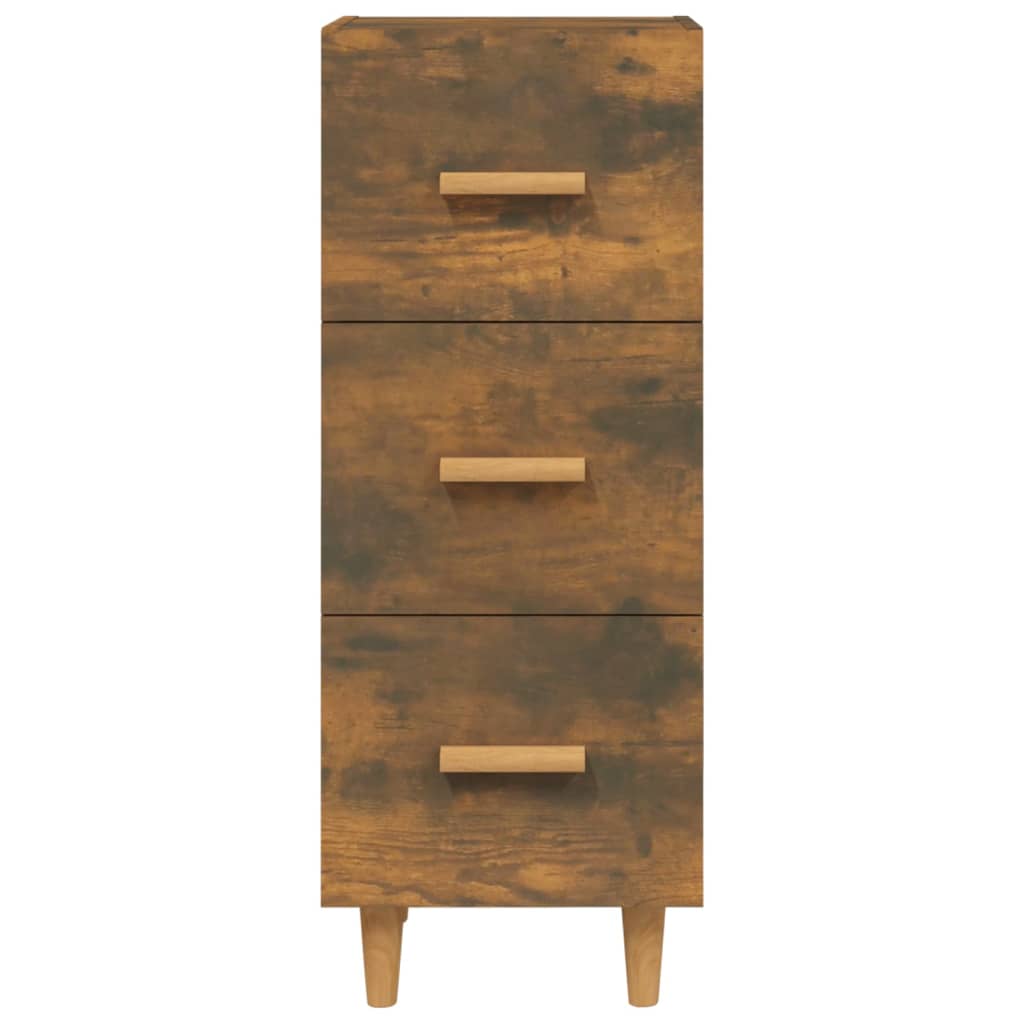 Buffet Chêne fumé 34,5x34x90 cm Bois d'ingénierie - XIOS