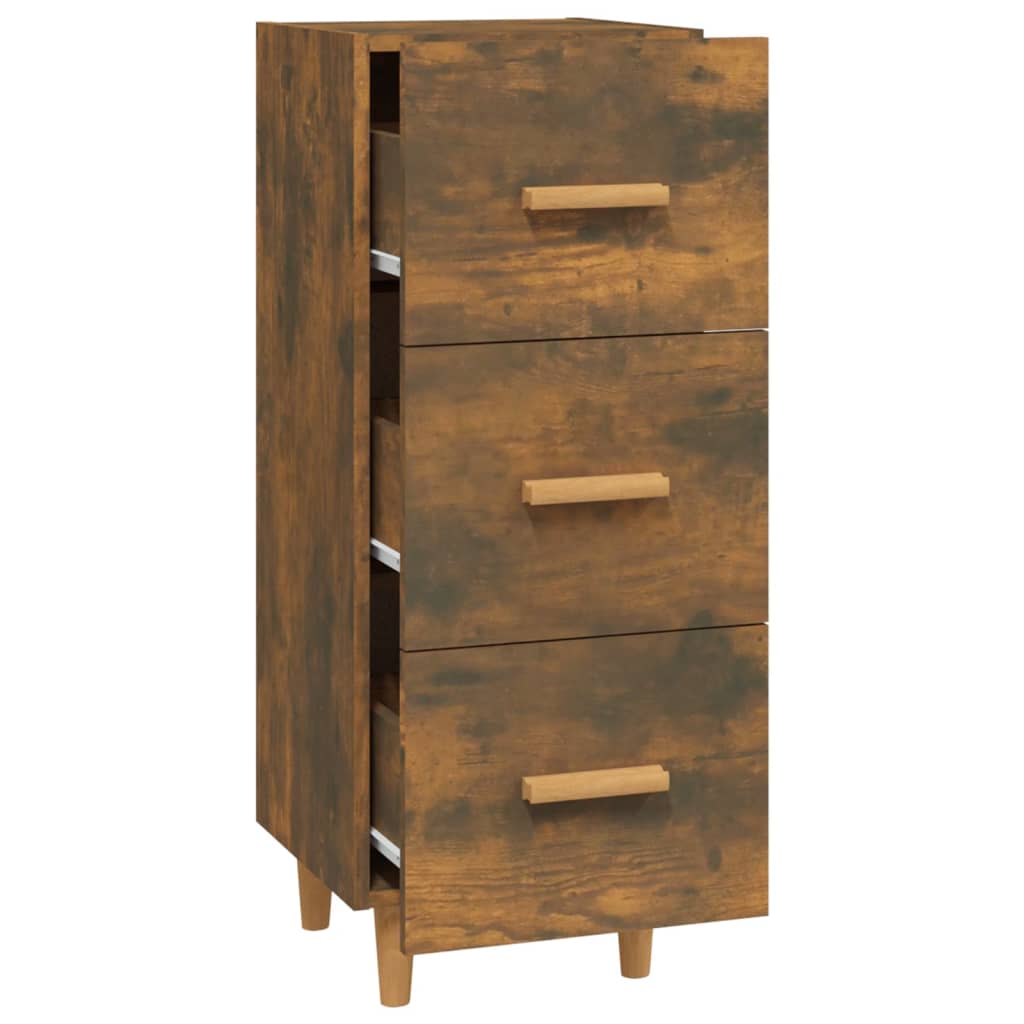Buffet Chêne fumé 34,5x34x90 cm Bois d'ingénierie - XIOS