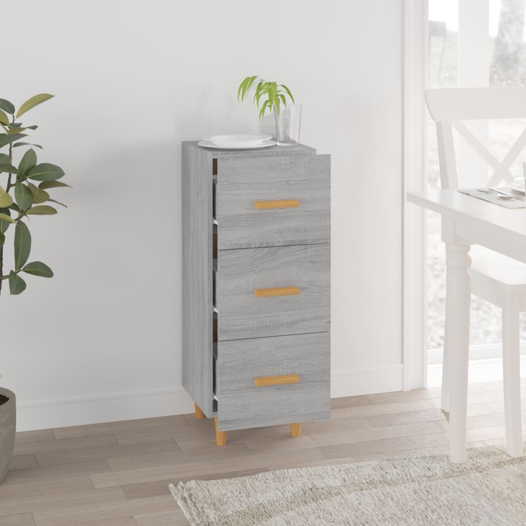 Buffet Sonoma gris 34,5x34x90 cm Bois d'ingénierie - XIOS