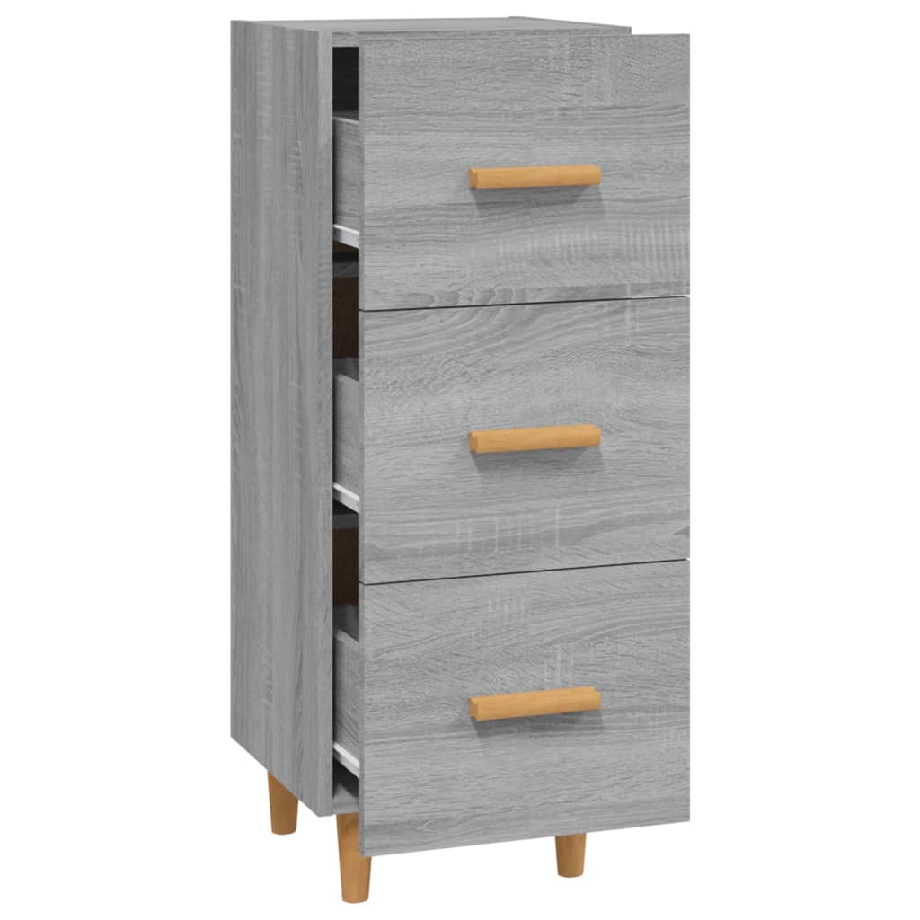 Buffet Sonoma gris 34,5x34x90 cm Bois d'ingénierie - XIOS