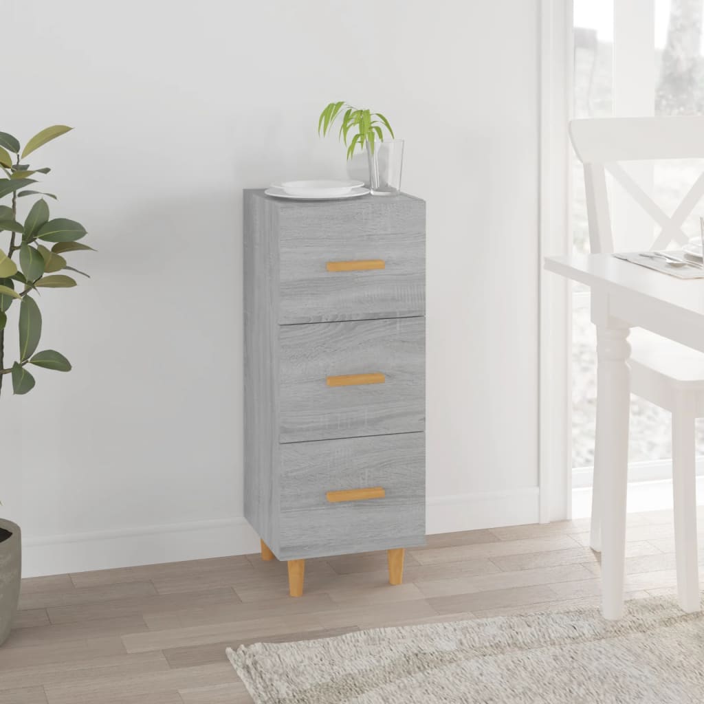 Buffet Sonoma gris 34,5x34x90 cm Bois d'ingénierie - XIOS