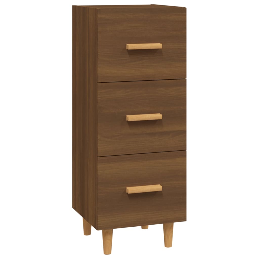 Buffet Chêne marron 34,5x34x90 cm Bois d'ingénierie - XIOS