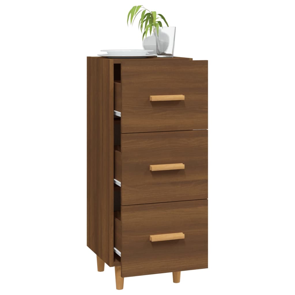 Buffet Chêne marron 34,5x34x90 cm Bois d'ingénierie - XIOS