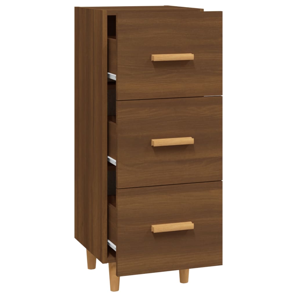 Buffet Chêne marron 34,5x34x90 cm Bois d'ingénierie - XIOS