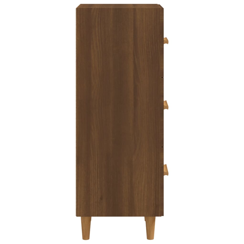 Buffet Chêne marron 34,5x34x90 cm Bois d'ingénierie - XIOS