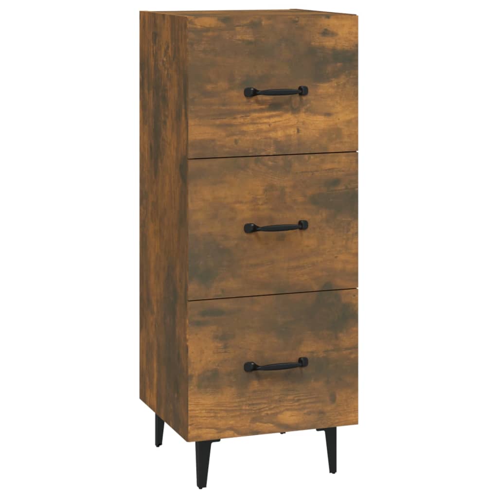 Buffet Chêne fumé 34,5x34x90 cm Bois d'ingénierie - XIOS