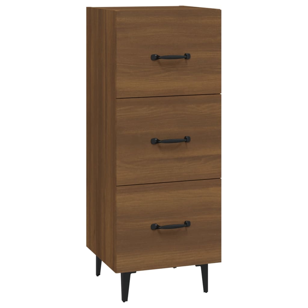 Buffet Chêne marron 34,5x34x90 cm Bois d'ingénierie - XIOS