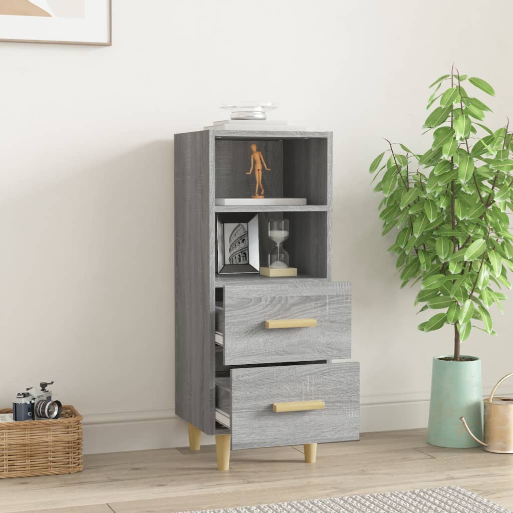 Buffet Sonoma gris 34,5x34x90 cm Bois d'ingénierie - XIOS