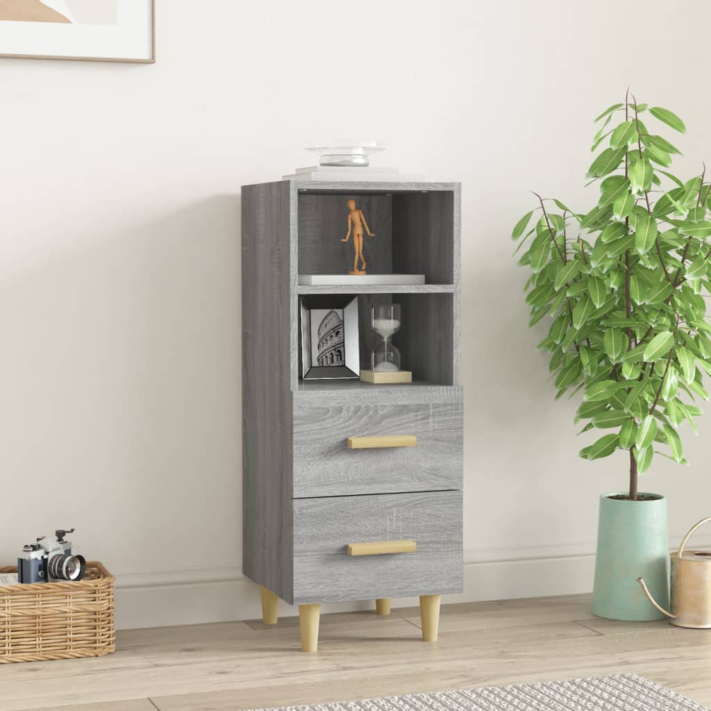 Buffet Sonoma gris 34,5x34x90 cm Bois d'ingénierie - XIOS