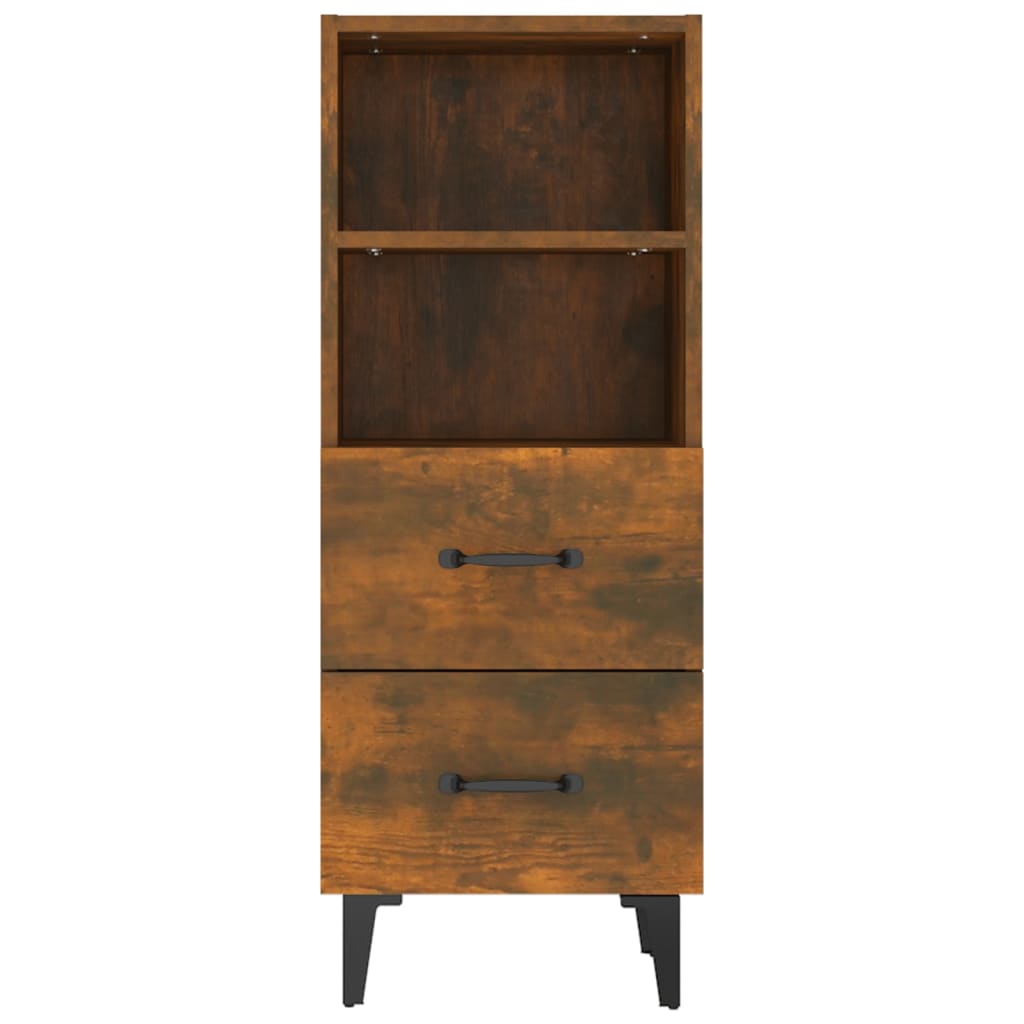 Buffet Chêne fumé 34,5x34x90 cm Bois d'ingénierie - XIOS