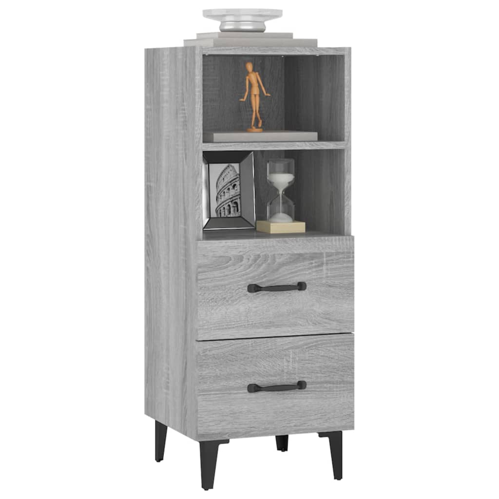 Buffet Sonoma gris 34,5x34x90 cm Bois d'ingénierie - XIOS
