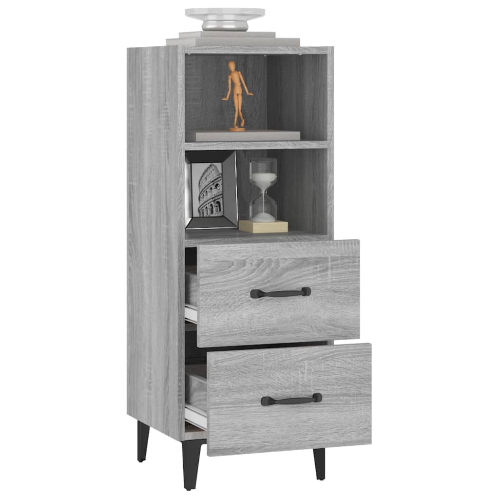 Buffet Sonoma gris 34,5x34x90 cm Bois d'ingénierie - XIOS