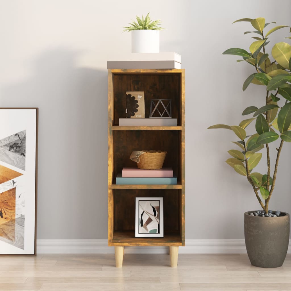 Buffet Chêne fumé 34,5x32,5x90 cm Bois d'ingénierie - XIOS