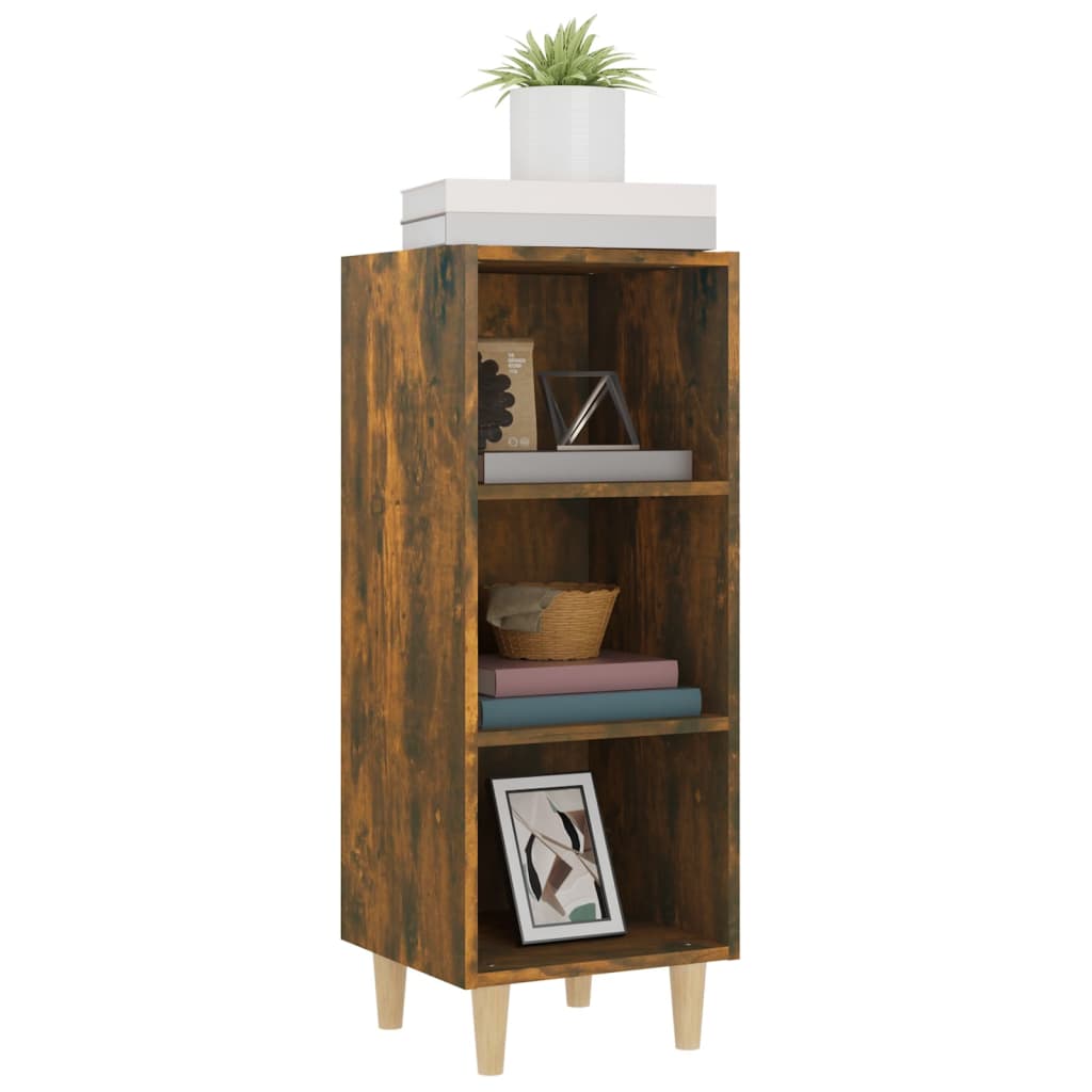 Buffet Chêne fumé 34,5x32,5x90 cm Bois d'ingénierie - XIOS
