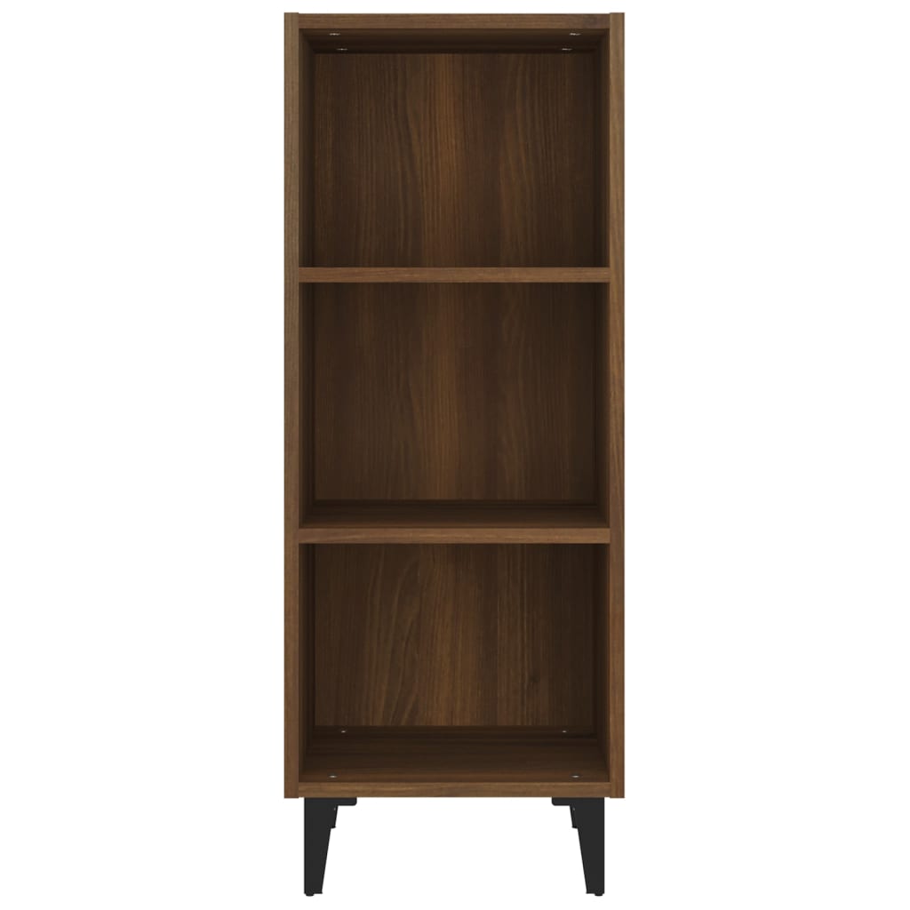 Buffet chêne marron 34,5x32,5x90 cm bois d'ingénierie - XIOS