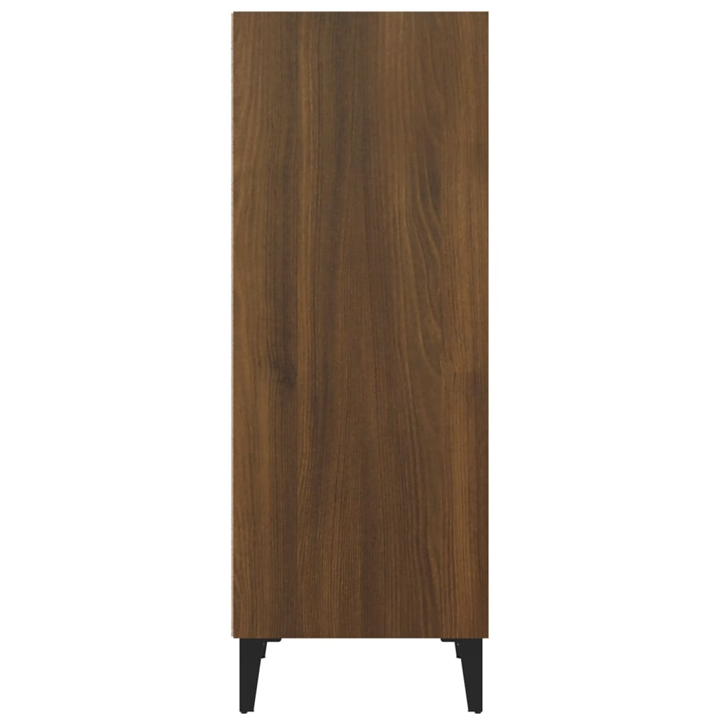 Buffet chêne marron 34,5x32,5x90 cm bois d'ingénierie - XIOS