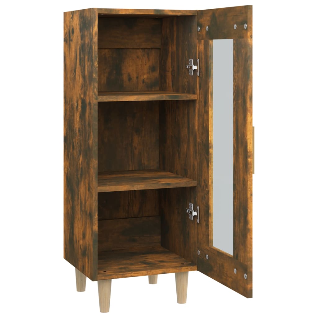 Buffet Chêne fumé 34,5x34x90 cm Bois d'ingénierie - XIOS