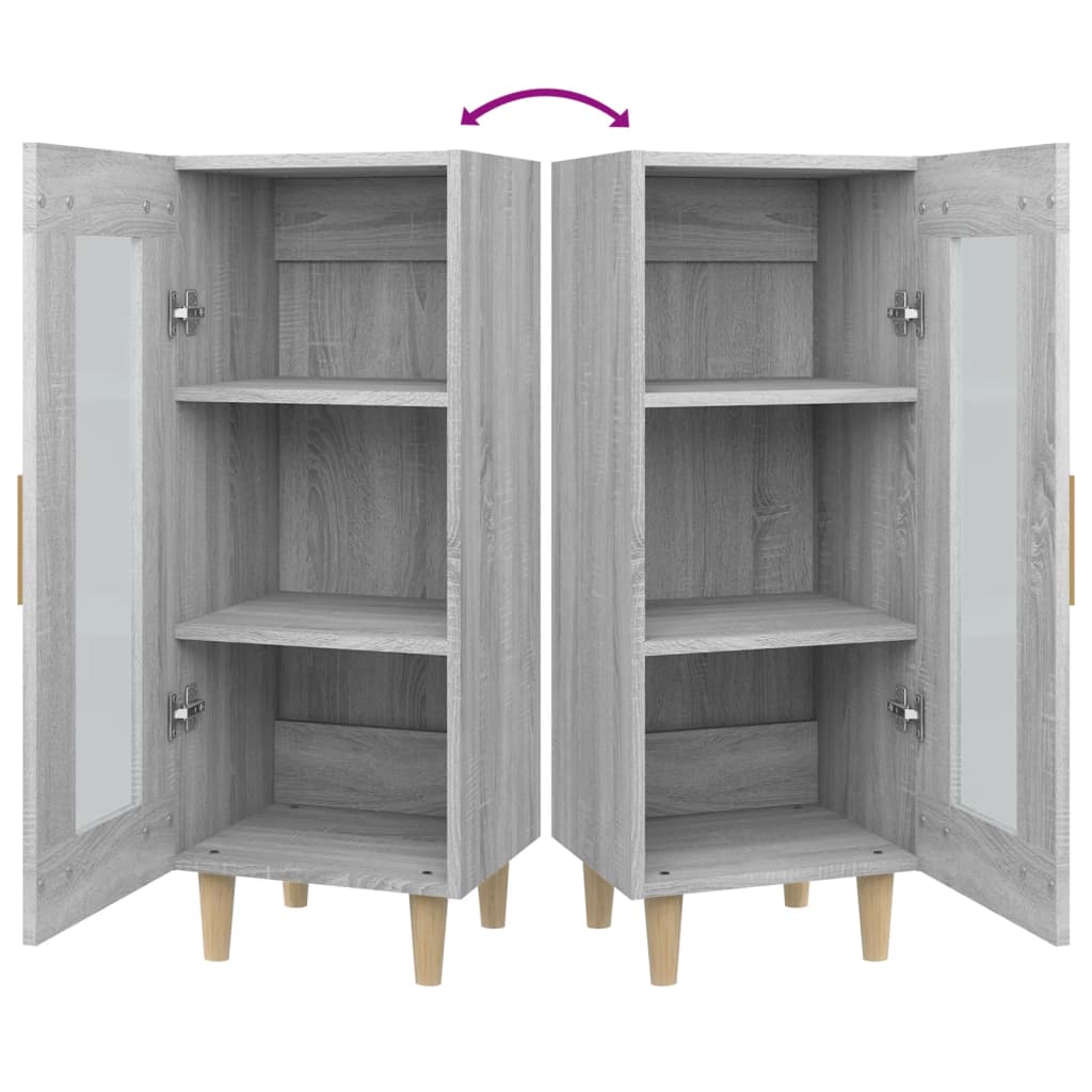 Buffet Sonoma gris 34,5x34x90 cm Bois d'ingénierie - XIOS