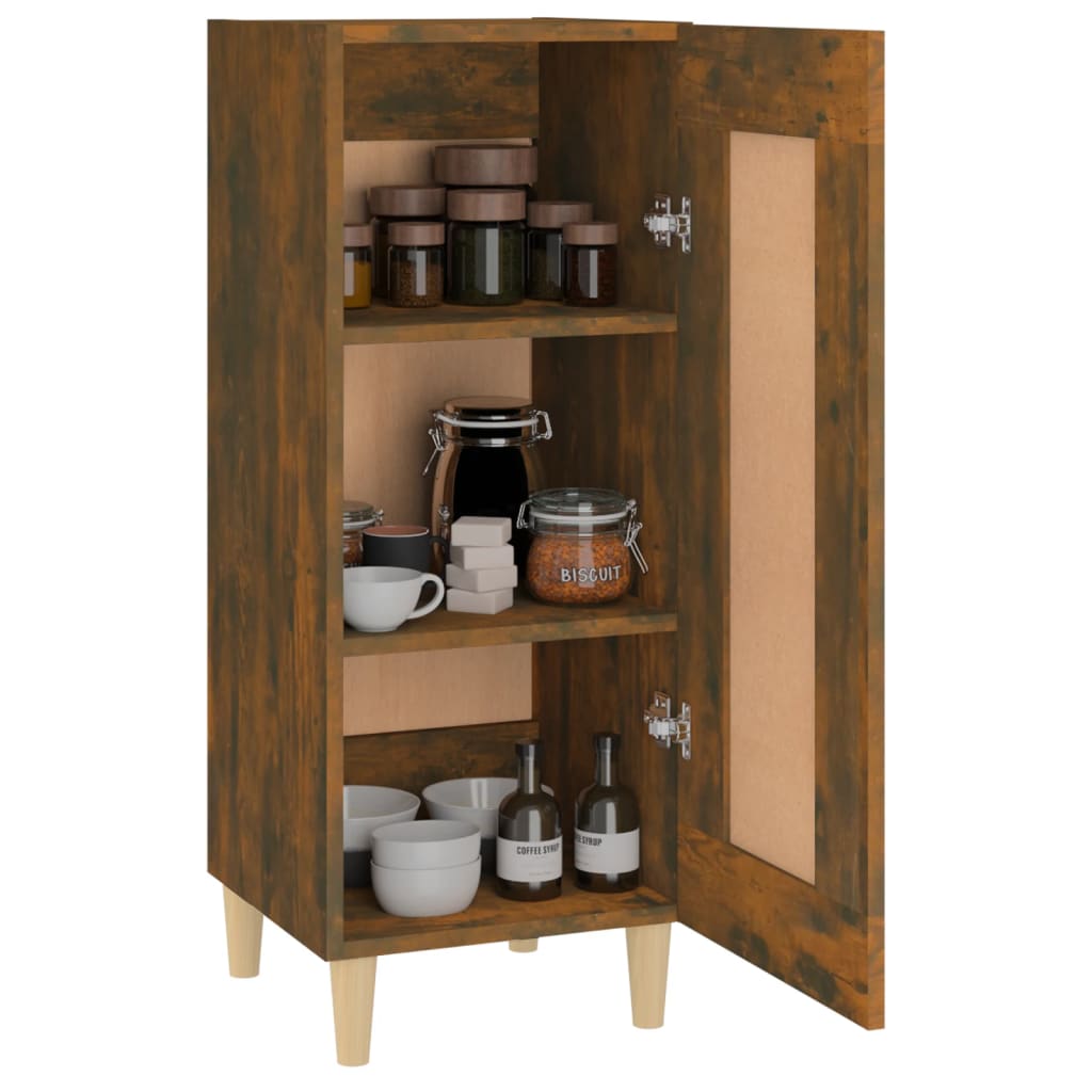 Buffet Chêne fumé 34,5x34x90 cm Bois d'ingénierie - XIOS